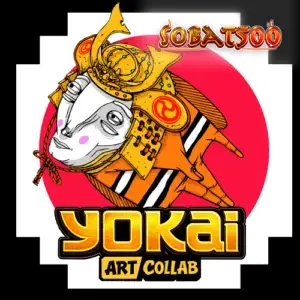 Tampilan visual slot bertema mitologi Jepang Yokai dengan estetika artistik